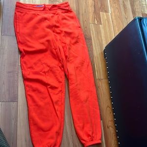 Old Navy orange sweatpants